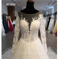 Chinese gown wedding long sleeve wedding dress with sleeve